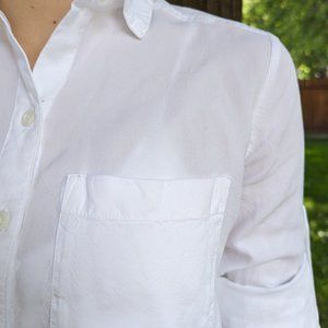Anthropologie Cloth & Stone White Button-Up Shirt